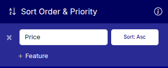 Sort order and priority config